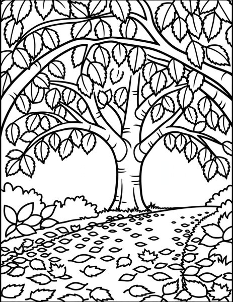 Russet Elm coloring page