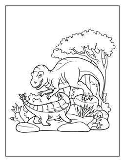 Dinosaur coloring page: Dinosaur
