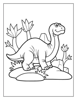 Dinosaur coloring page: Dinosaur