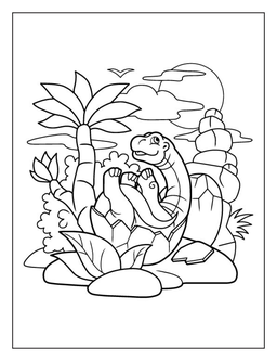 Dinosaur coloring page: Dinosaur