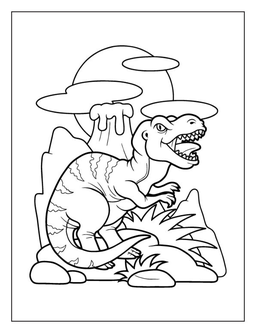 Dinosaur coloring page: Dinosaur