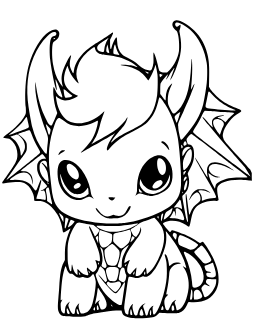 Dragon Pet coloring page: Dragon Pet