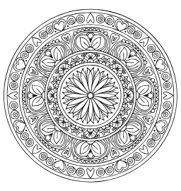 Mandala coloring page: A manadala theme