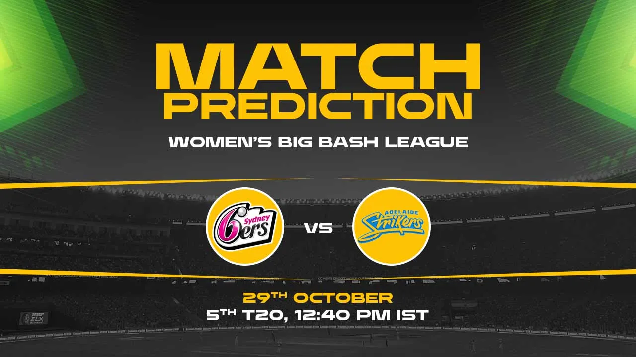 WBBL 2024: SS-W vs AS-W Today Match Prediction - Find out who will win today's match between Sydney Sixers-W vs Adelaide Strikers-W