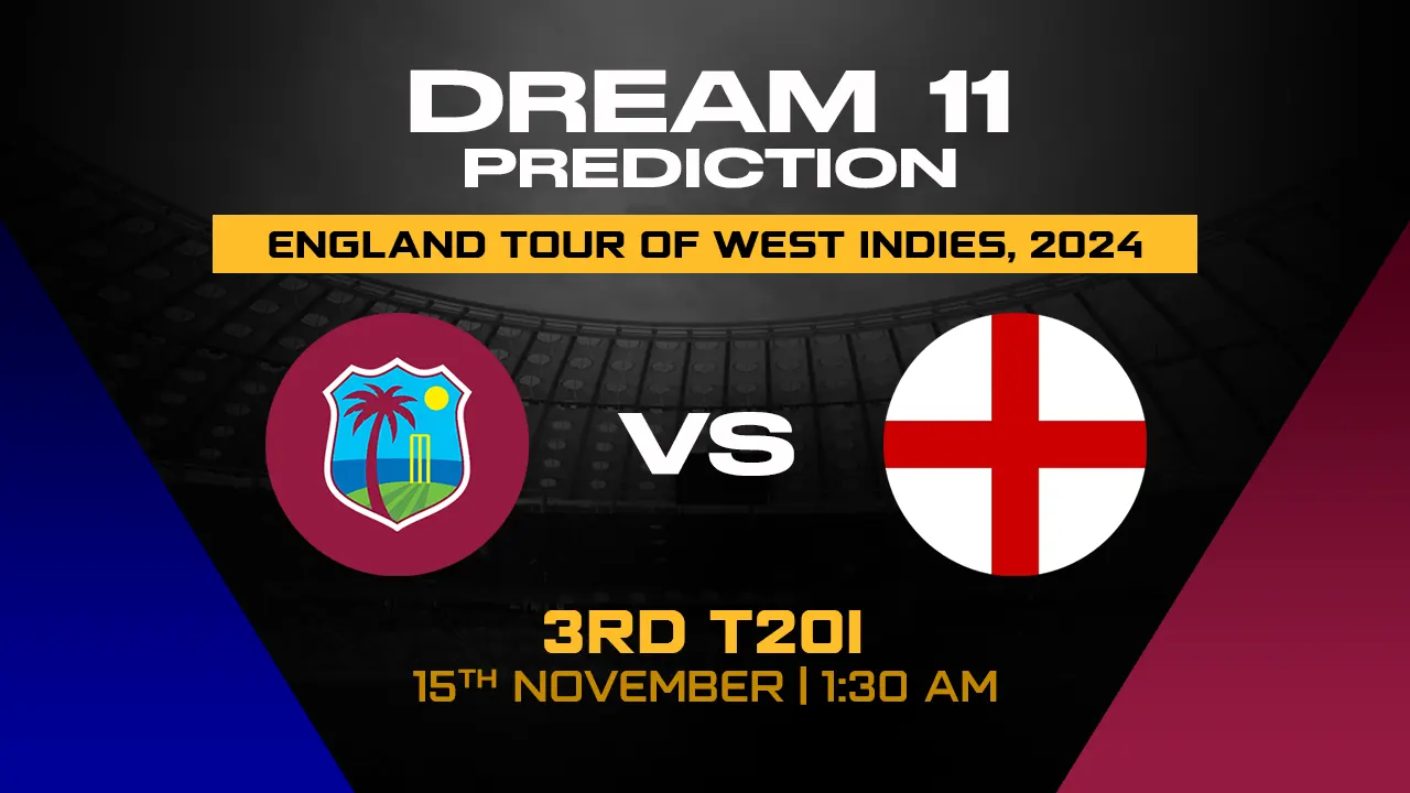 WI vs ENG Dream11 Prediction, West Indies vs England, 3rd T20I