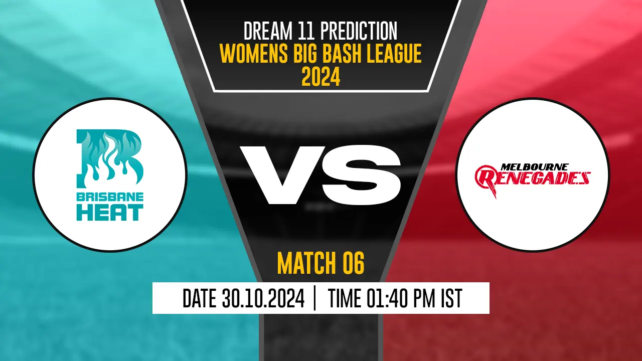 BH-W vs MR-W Dream11 Prediction, Brisbane Heat-W vs Melbourne Renegades-W, 6th Match