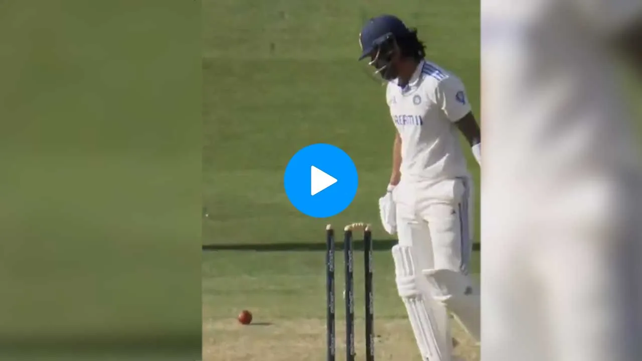 Watch: KL Rahul's bizarre dismissal
