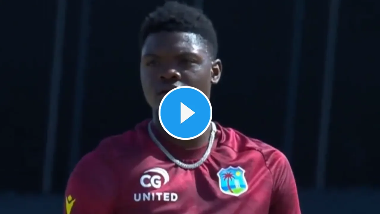 Alzarri Joseph stormed off the field after a clash with captain Shai Hope
