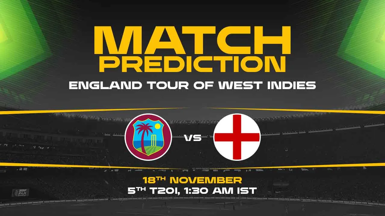WI vs ENG 5th T20I, Match Prediction- Who Will Win Today?