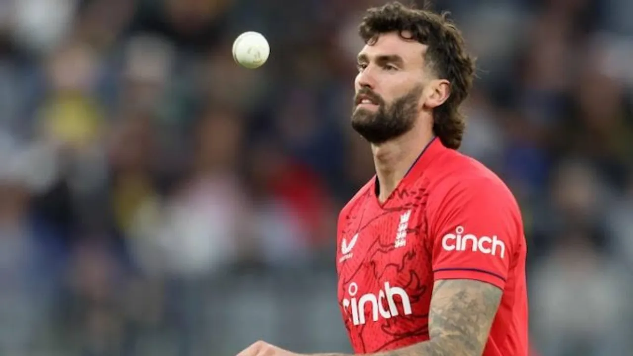 Reece Topley fined for smashing chair after first T20I injury