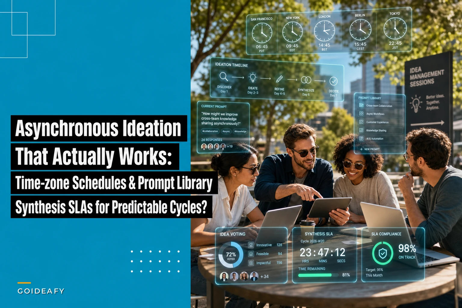 Asynchronous Ideation That Actually Works: Time‑zone Schedules, Prompt Library and Synthesis SLAs