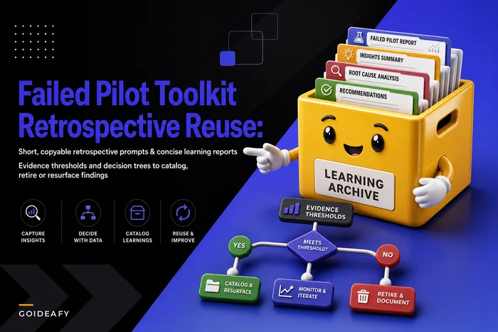 Failed Pilot Retrospective Toolkit: Short Learning Reports and Reuse Decision Trees