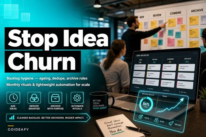 Stop Idea Churn: Backlog Hygiene Rules, Deduplication Workflows and Monthly Maintenance Rituals