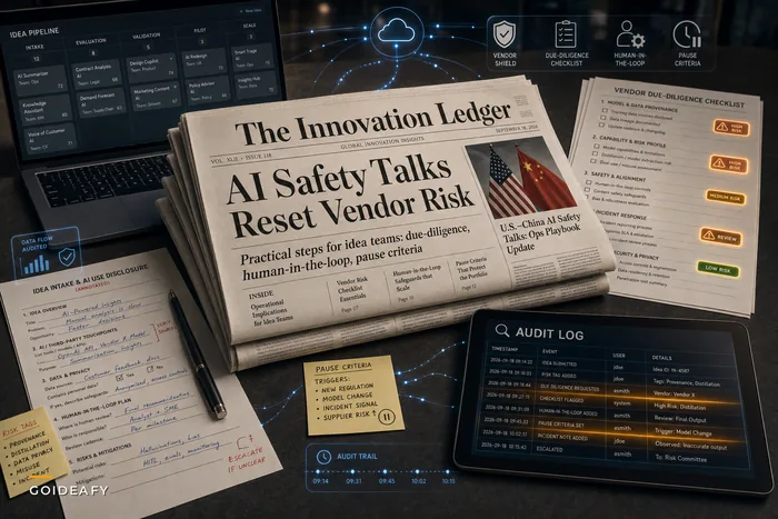 What the U.S.–China AI Safety Talks Mean for Innovation Teams: Update Your Idea‑Evaluation & Vendor‑Risk Playbook