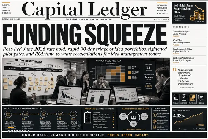 When Higher Rates Hit Innovation: Rebalancing Idea Portfolios, Pilots and Funding after the Fed’s June 2026 Rate Hold