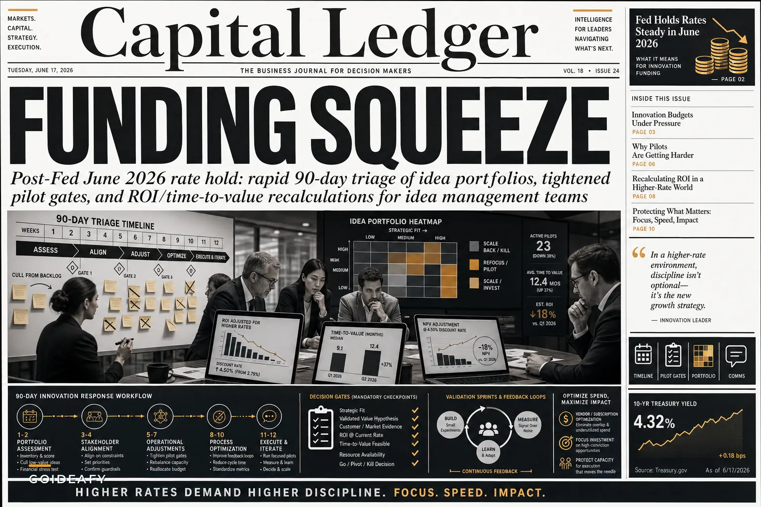 When Higher Rates Hit Innovation: Rebalancing Idea Portfolios, Pilots and Funding after the Fed's June 2026 Rate Hold
