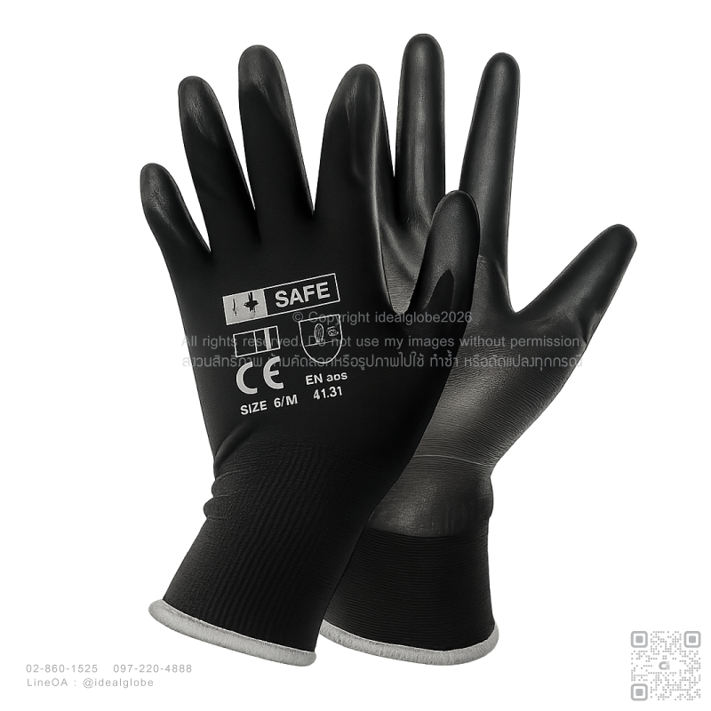 Full Palm PU Coated Nylon Gloves