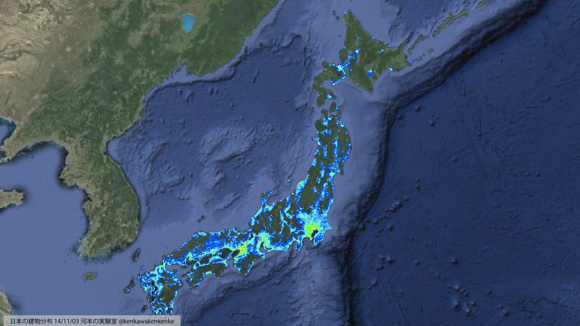 建物の分布マップ