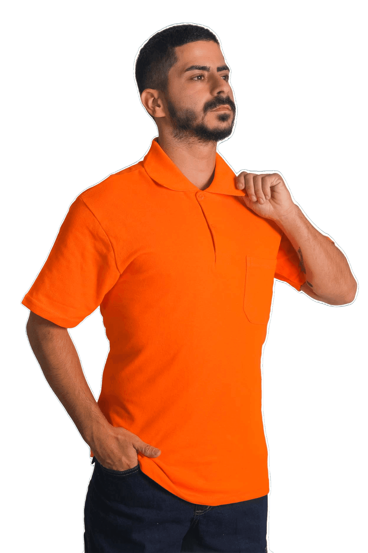 Promosyon Baskılı Polo Yaka Open-End T-shirt