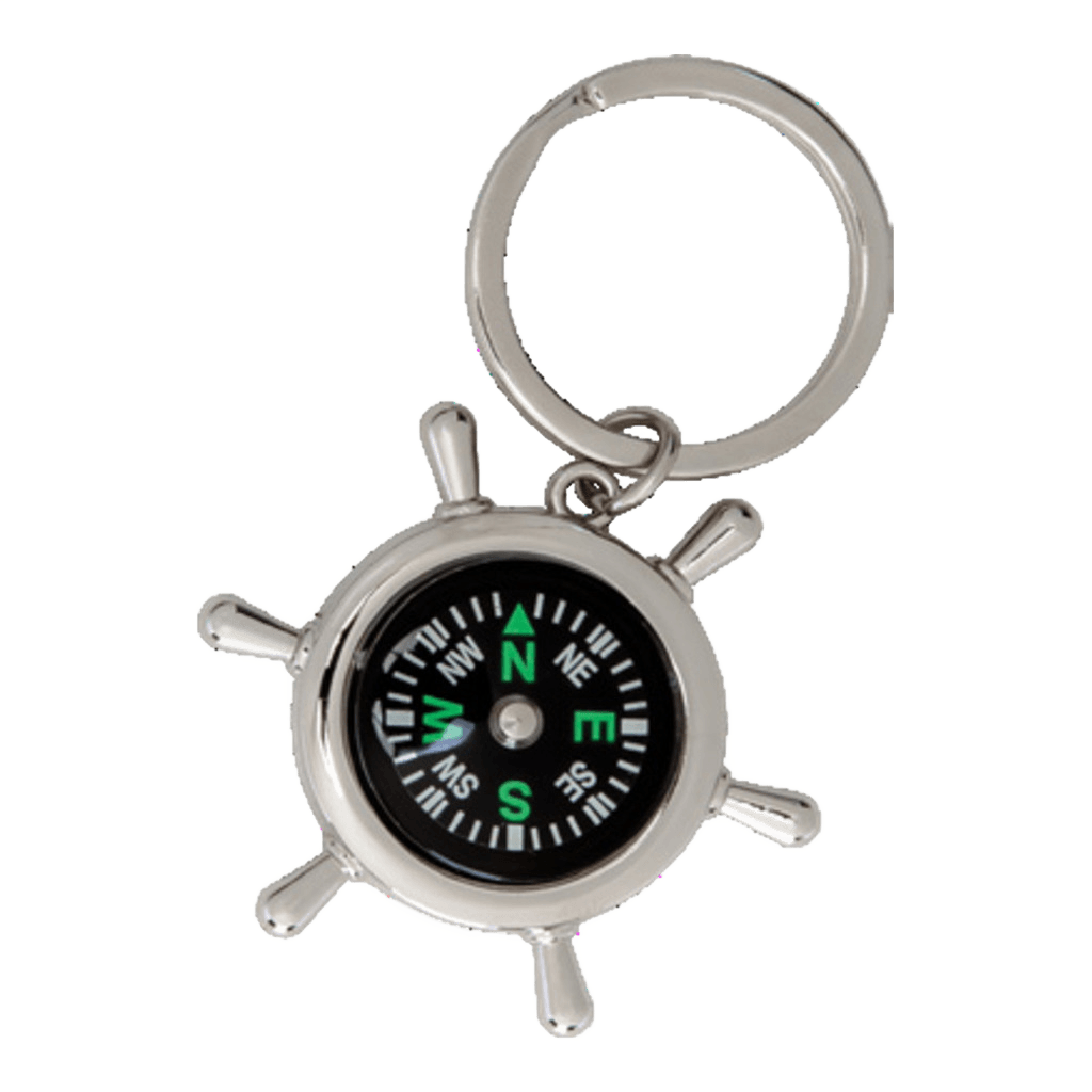 Yuvarlak Metal Pusulalı Anahtarlık