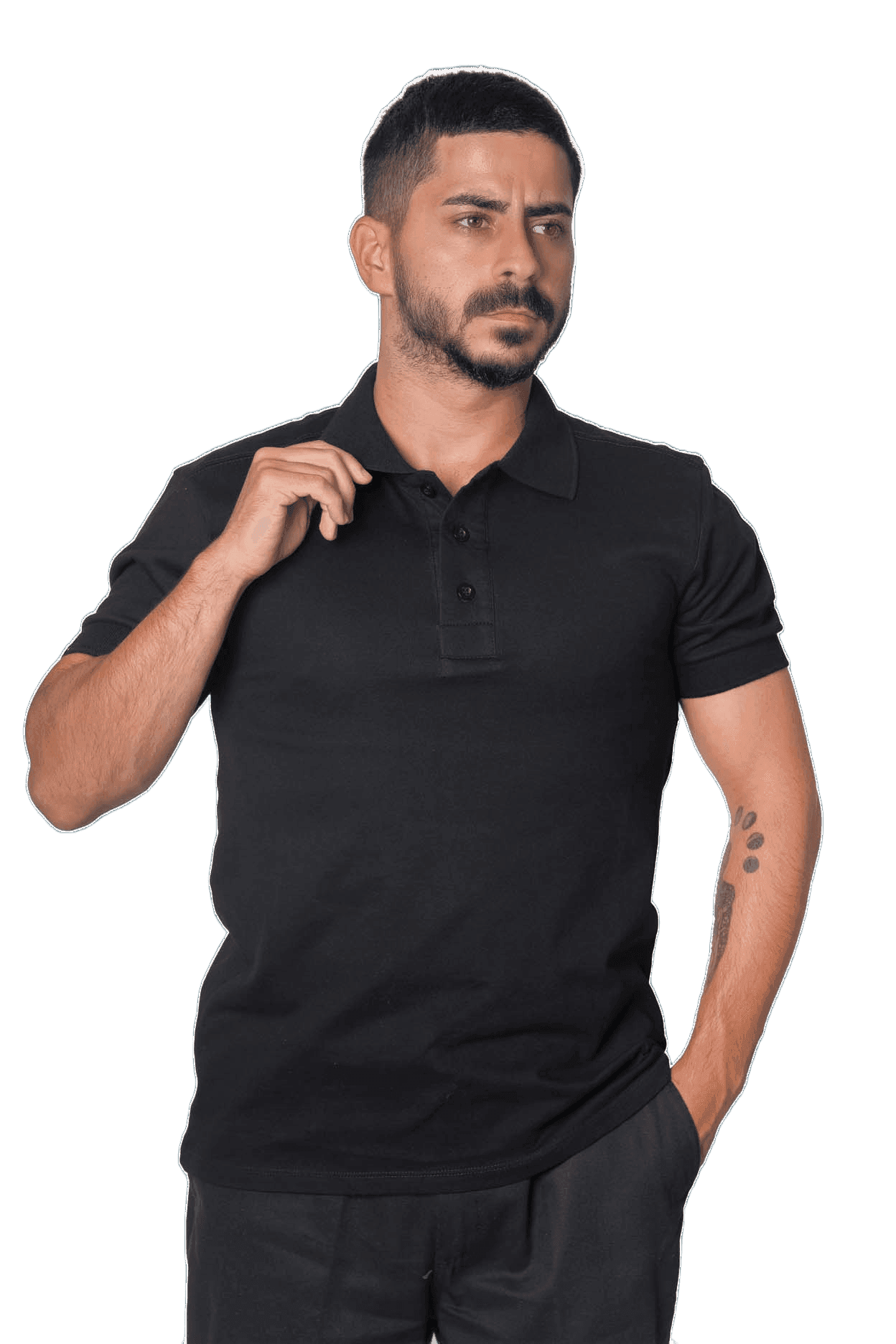 You Wear Polo Yaka Penye T-shirt