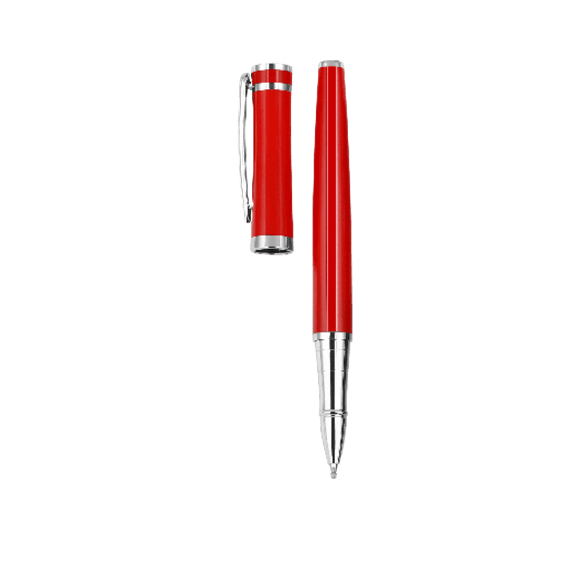 Parlak Kırmızı Metal Roller Kalem
