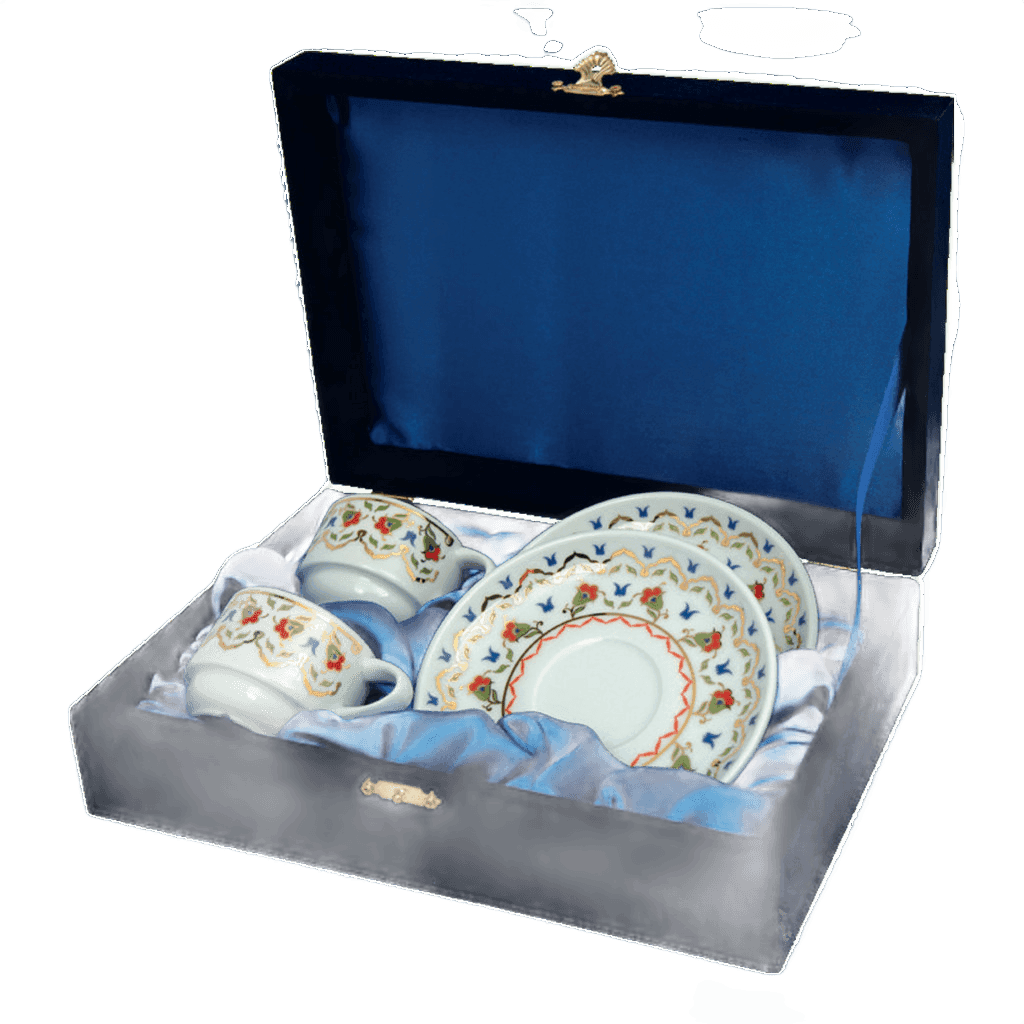 Güral Porselen 2'li Kutulu Kahve Fincan Takımı