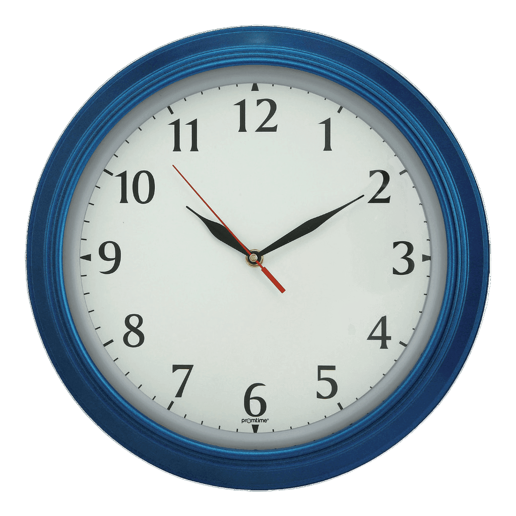 Mineral Cam Akar Saniye Çemberli Plastik Çerçeve 34 cm Duvar Saati