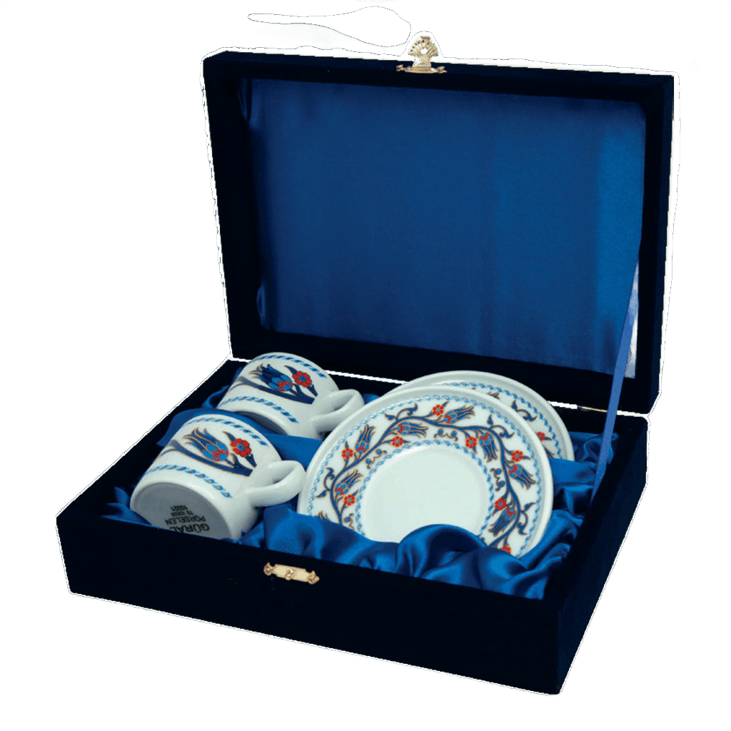 Güral Porselen 2'li Kutulu Kahve Fincan Takımı