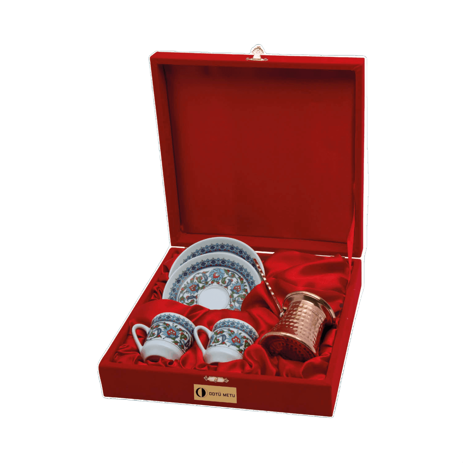 Güral Porselen 2'li Cezveli Kahve Fincan Takımı