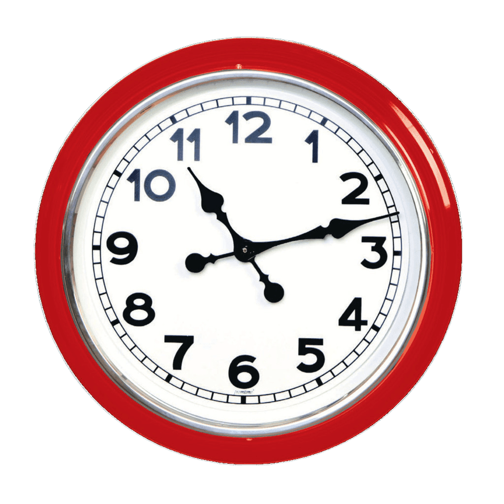 Mineral Cam Akar Saniye Parlak Metal Çerçeve 50 cm Duvar Saati