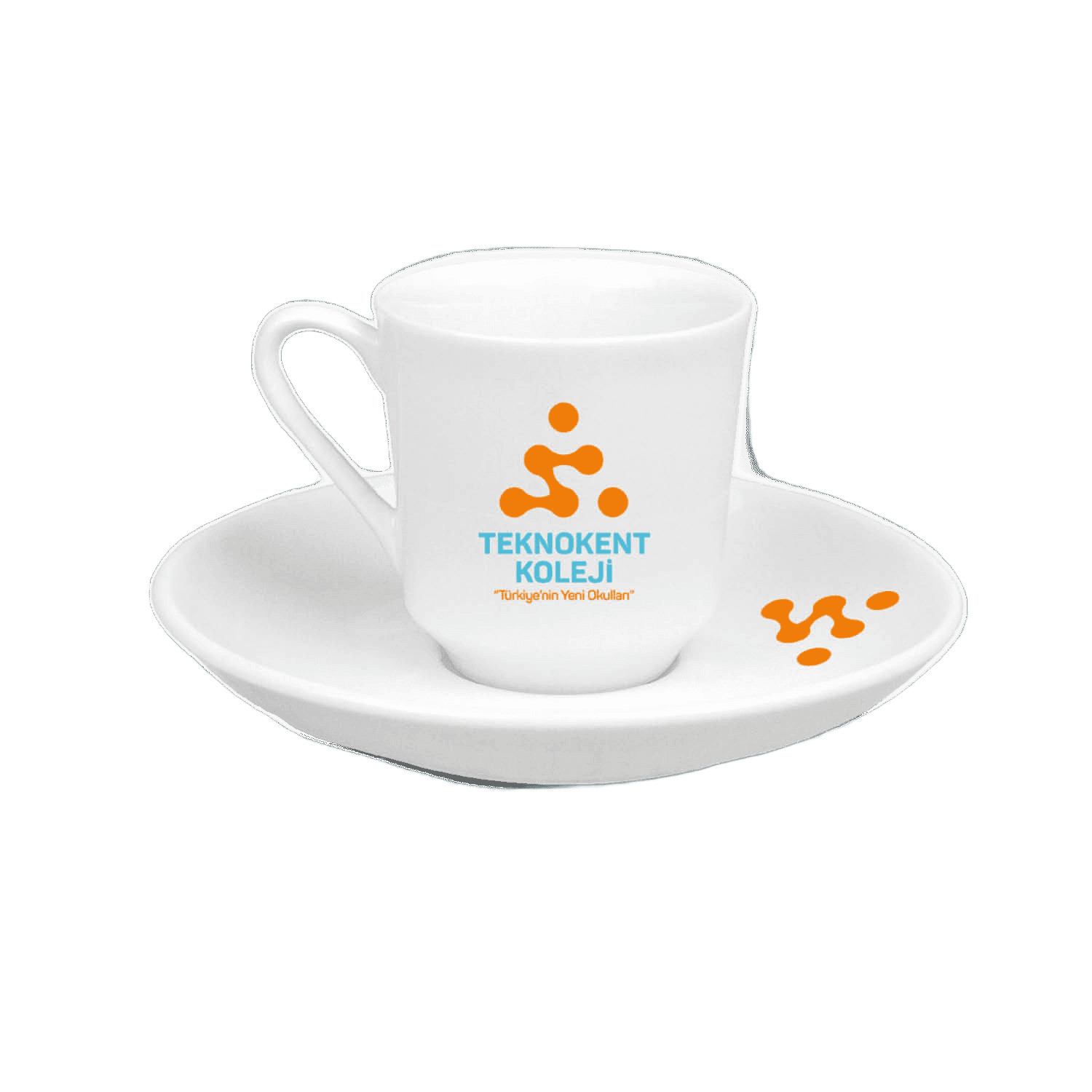 Güral Porselen Tabaklı Kahve Fincanı