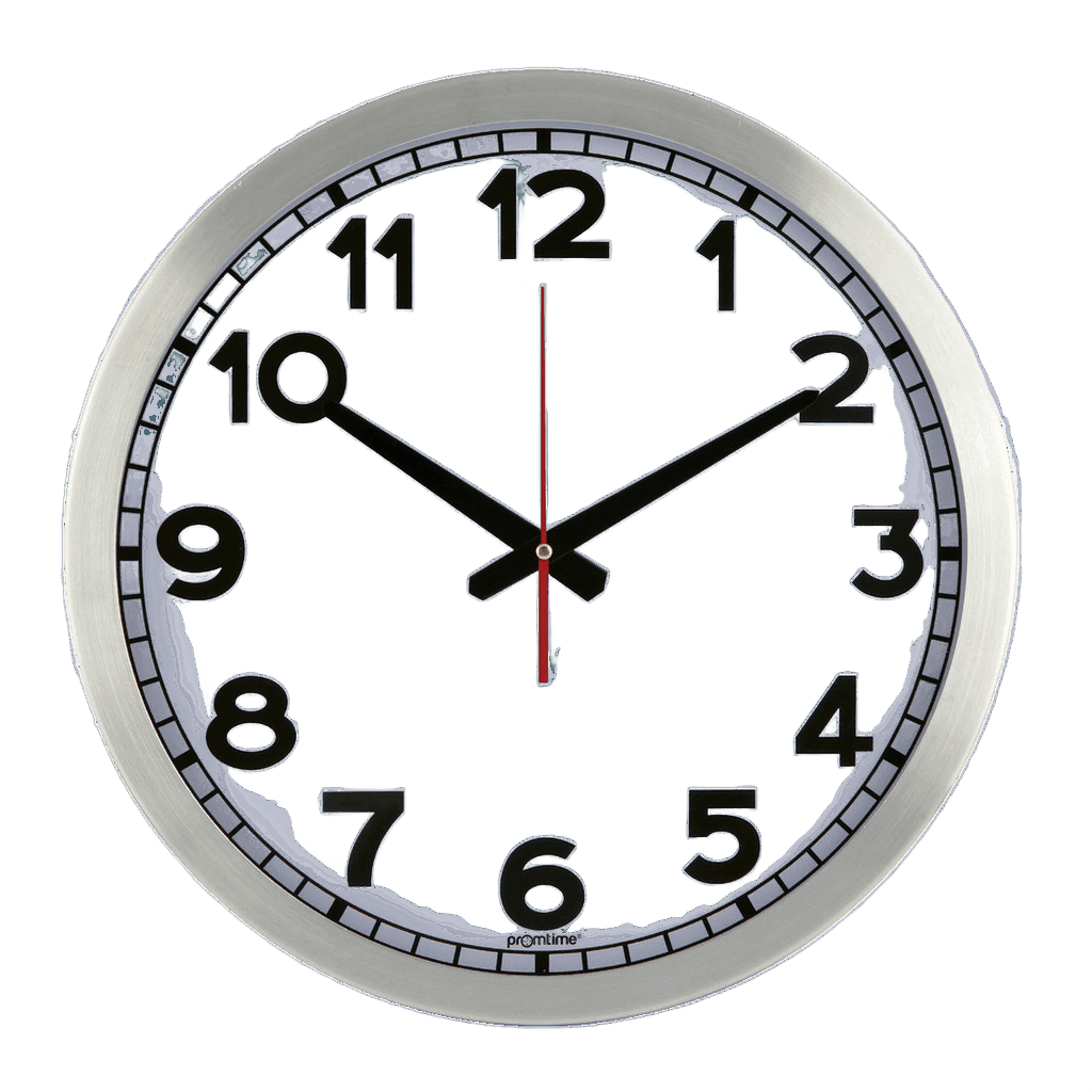 Mineral Cam Akar Saniye Aluminyum Çerçeve 30 cm Duvar Saati