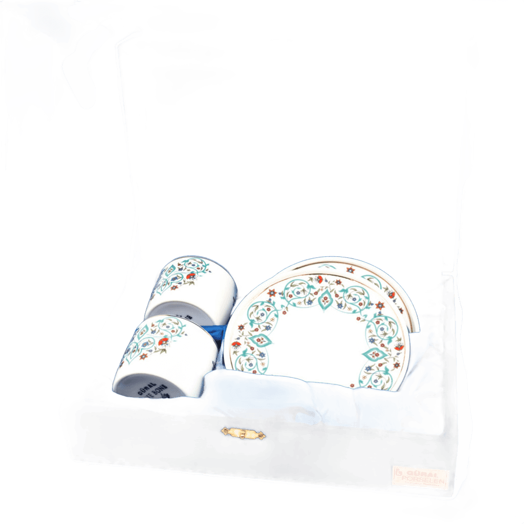 Güral Porselen 2'li Kutulu Kahve Fincan Takımı