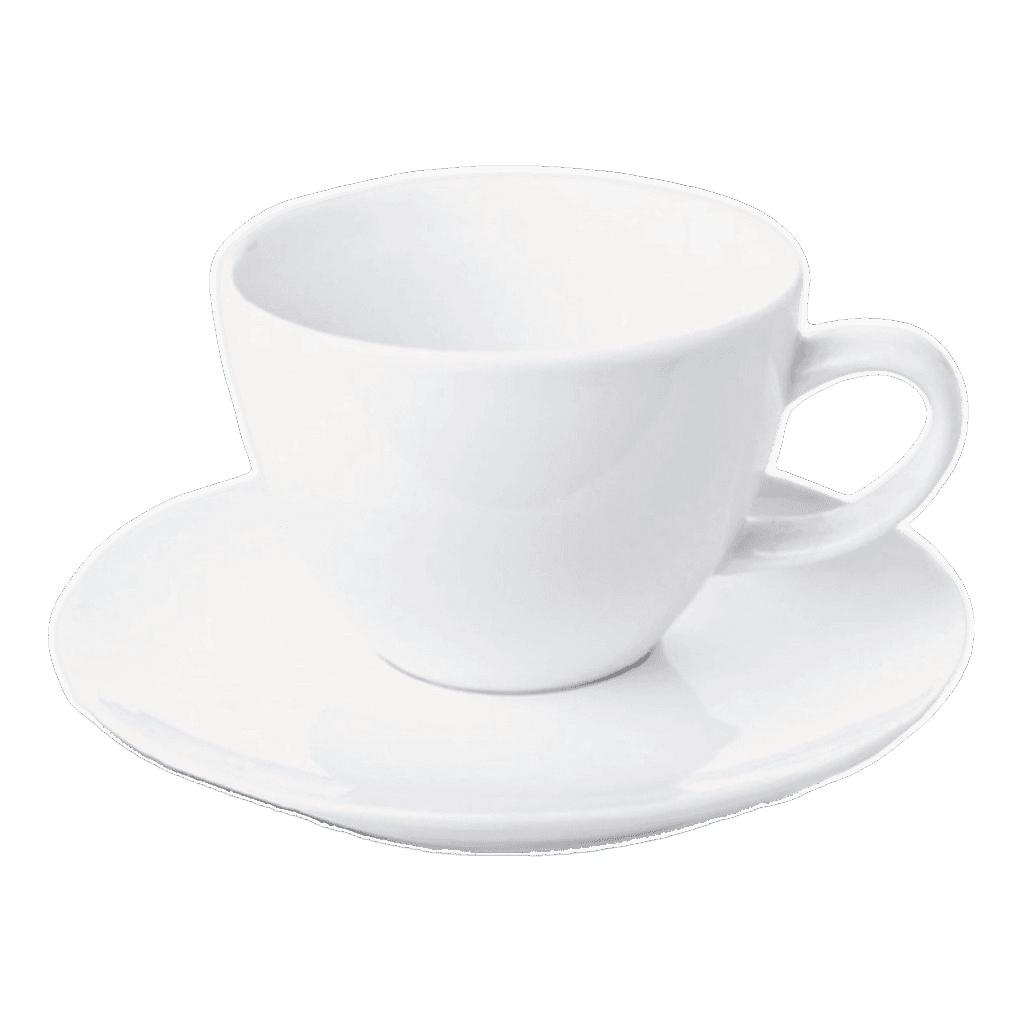 Güral Porselen Tabaklı Çay Fincanı