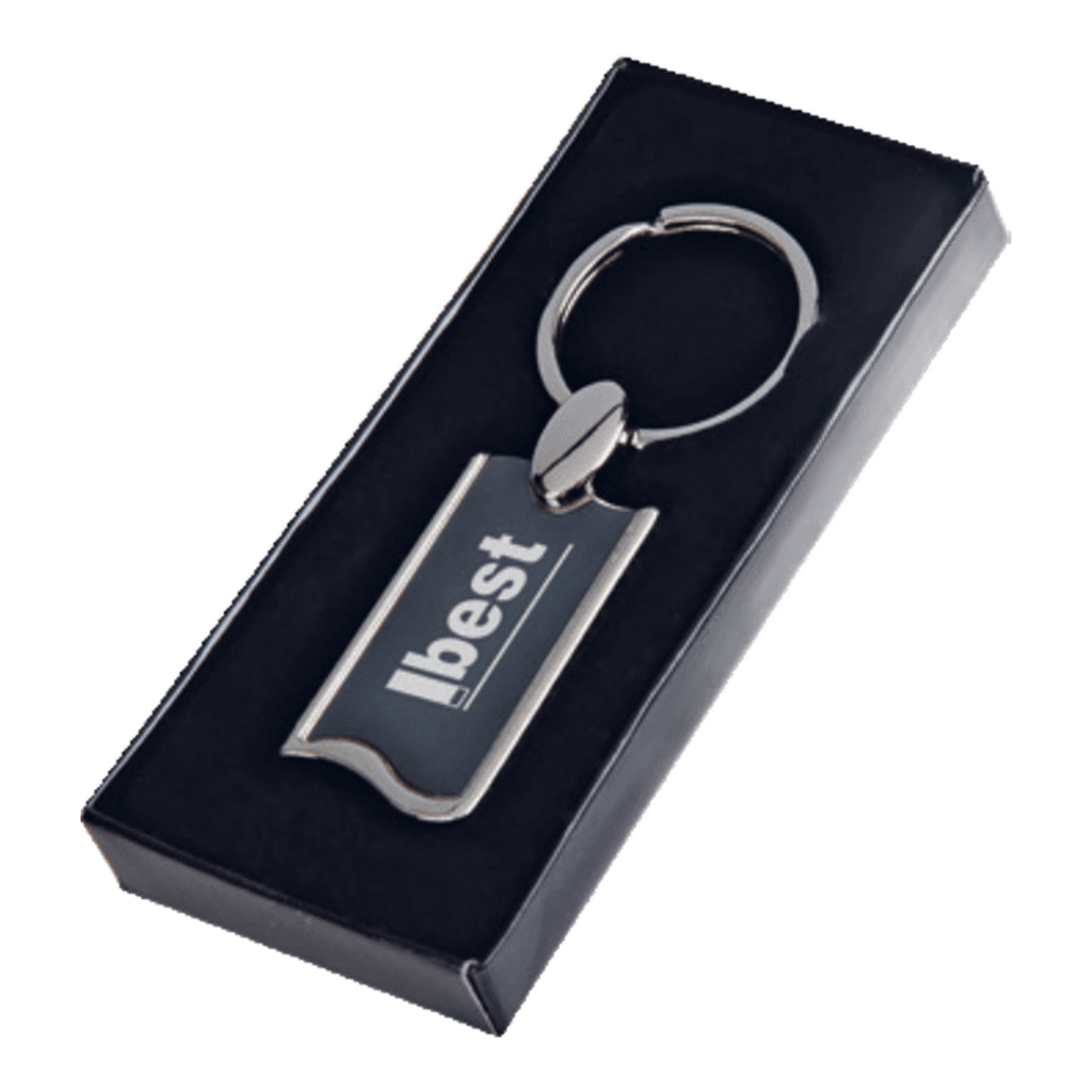 Modern Çizgi Metal Anahtarlık