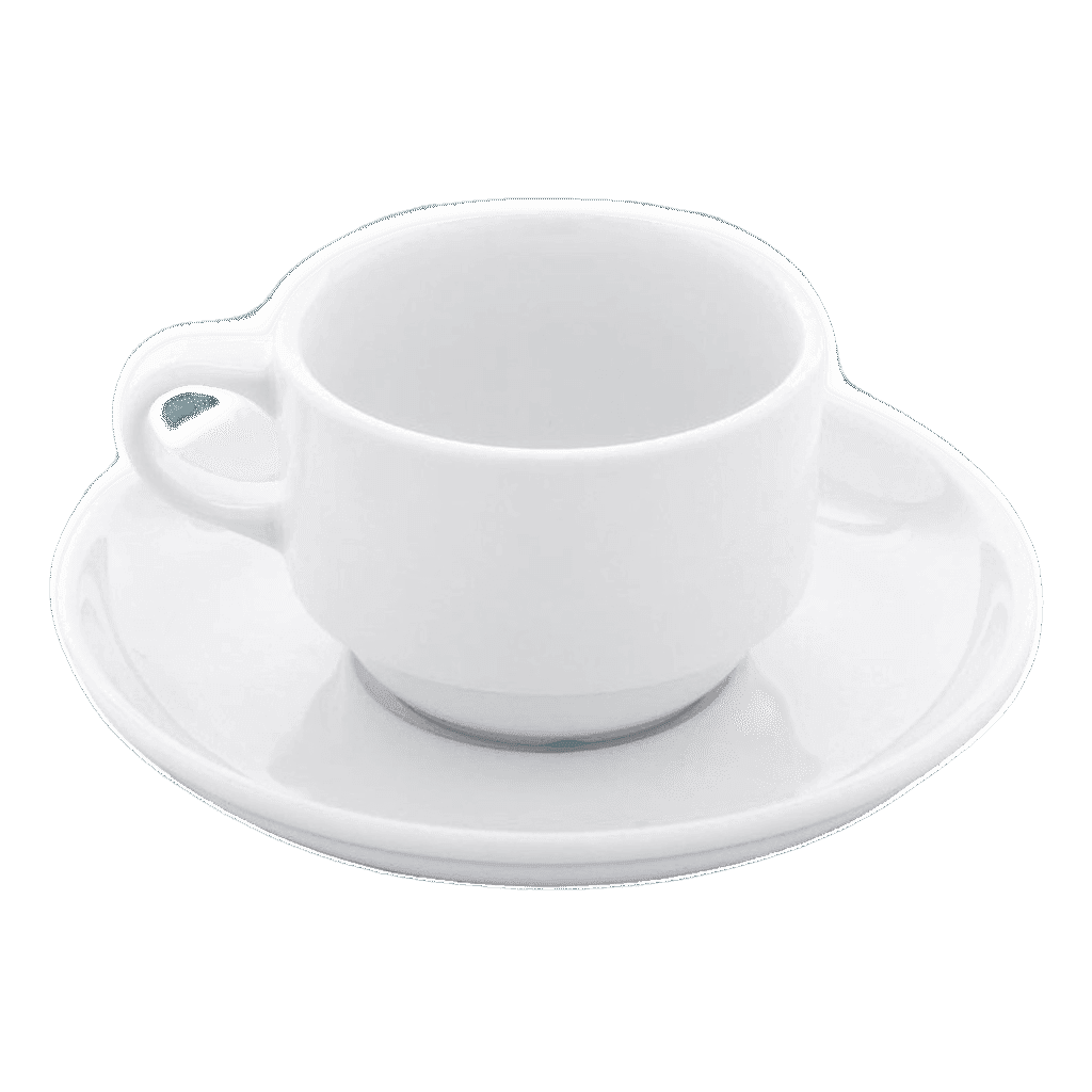 Güral Porselen Tabaklı Kahve Fincanı