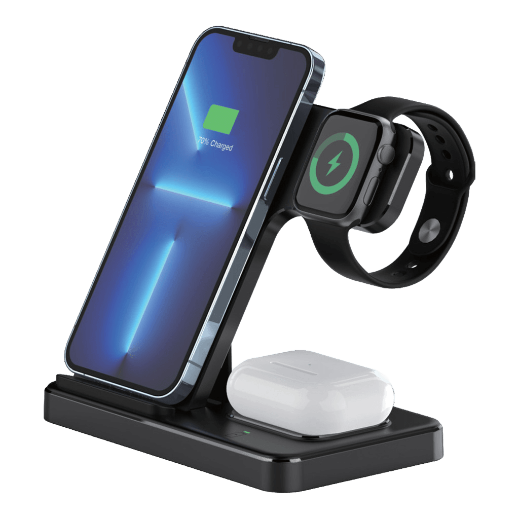 3’ü 1 Arada Bluetoothlu Kablosuz Şarj Cihazı