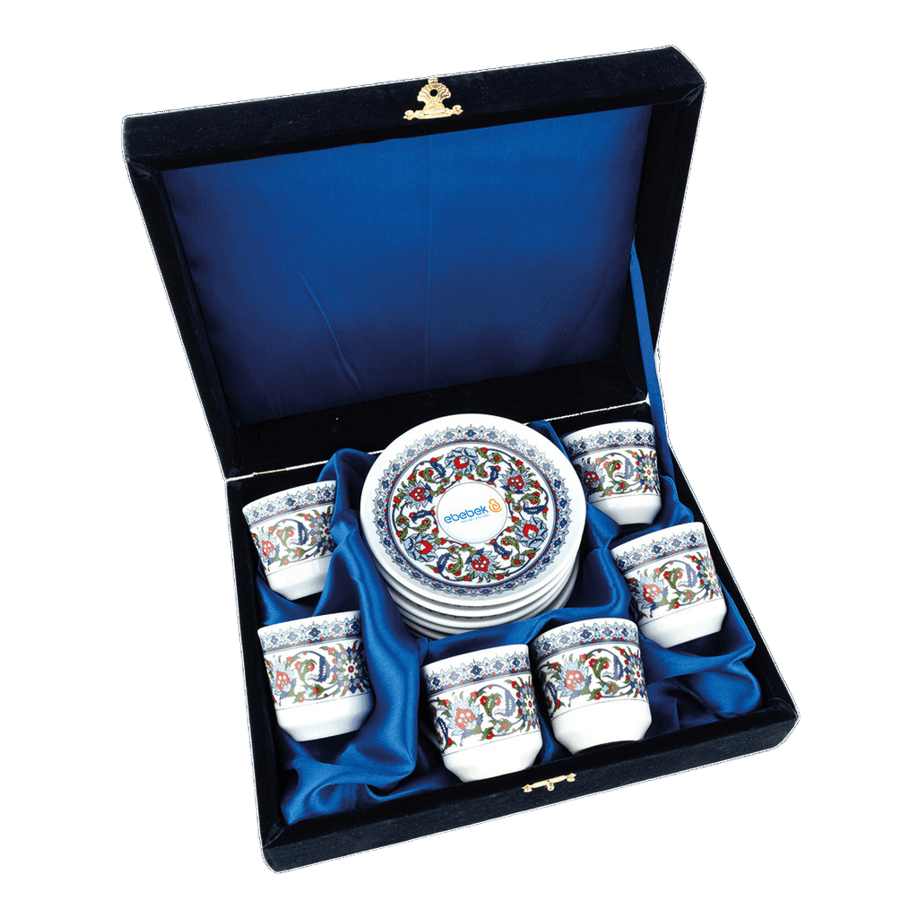 Güral Porselen 6'lı Kutulu Kahve Fincan Takımı