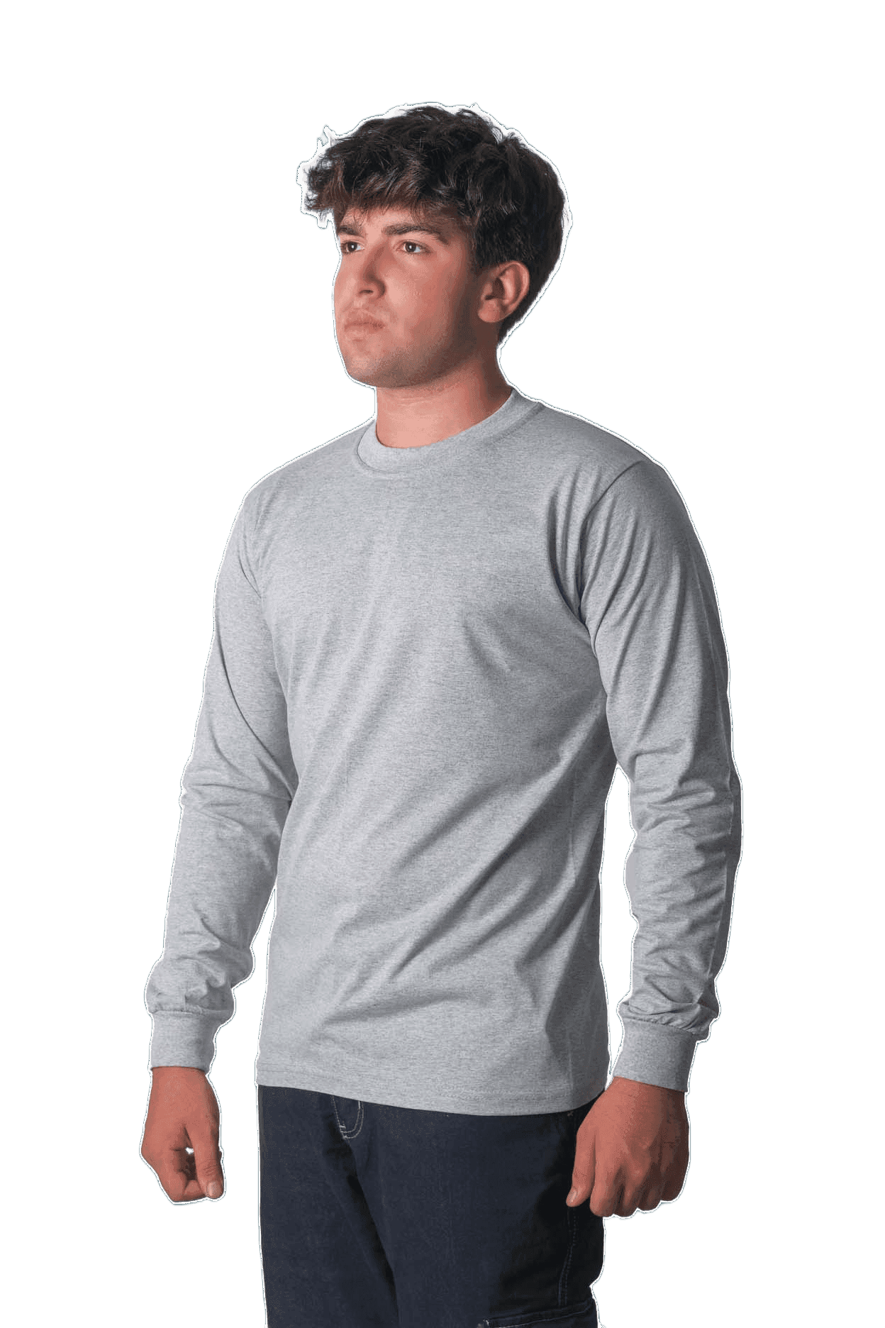 Promosyon Baskılı Sıfır Yaka Süprem Uzun Kol T-shirt