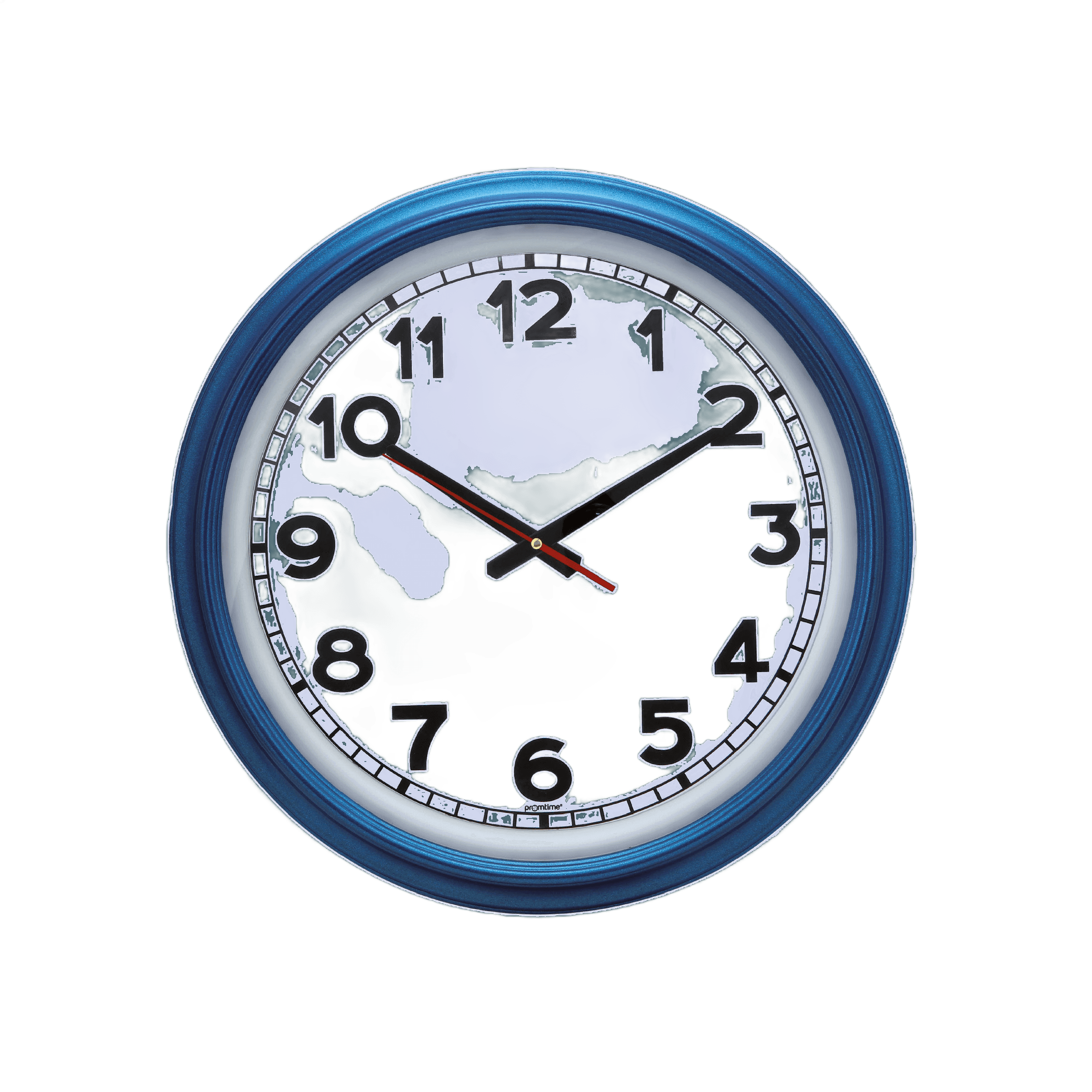 Mineral Cam Akar Saniye Çembersiz Plastik Çerçeve 46 cm Duvar Saati