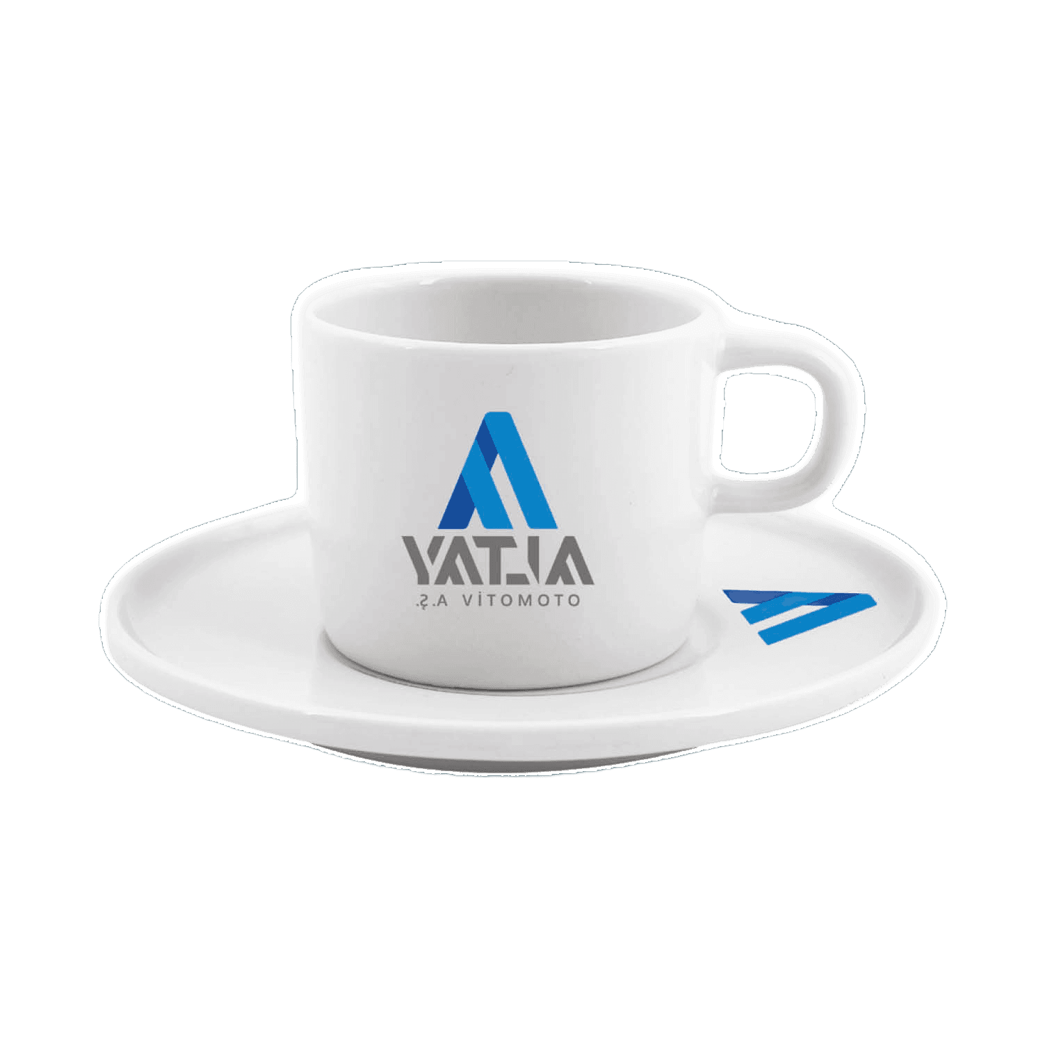 Güral Porselen Tabaklı Kahve Fincanı