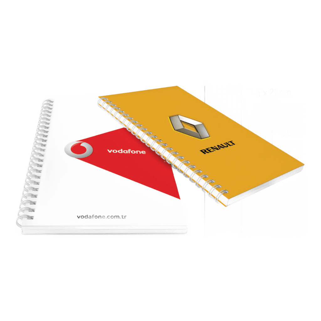 Yandan Spiralli Karton Defter