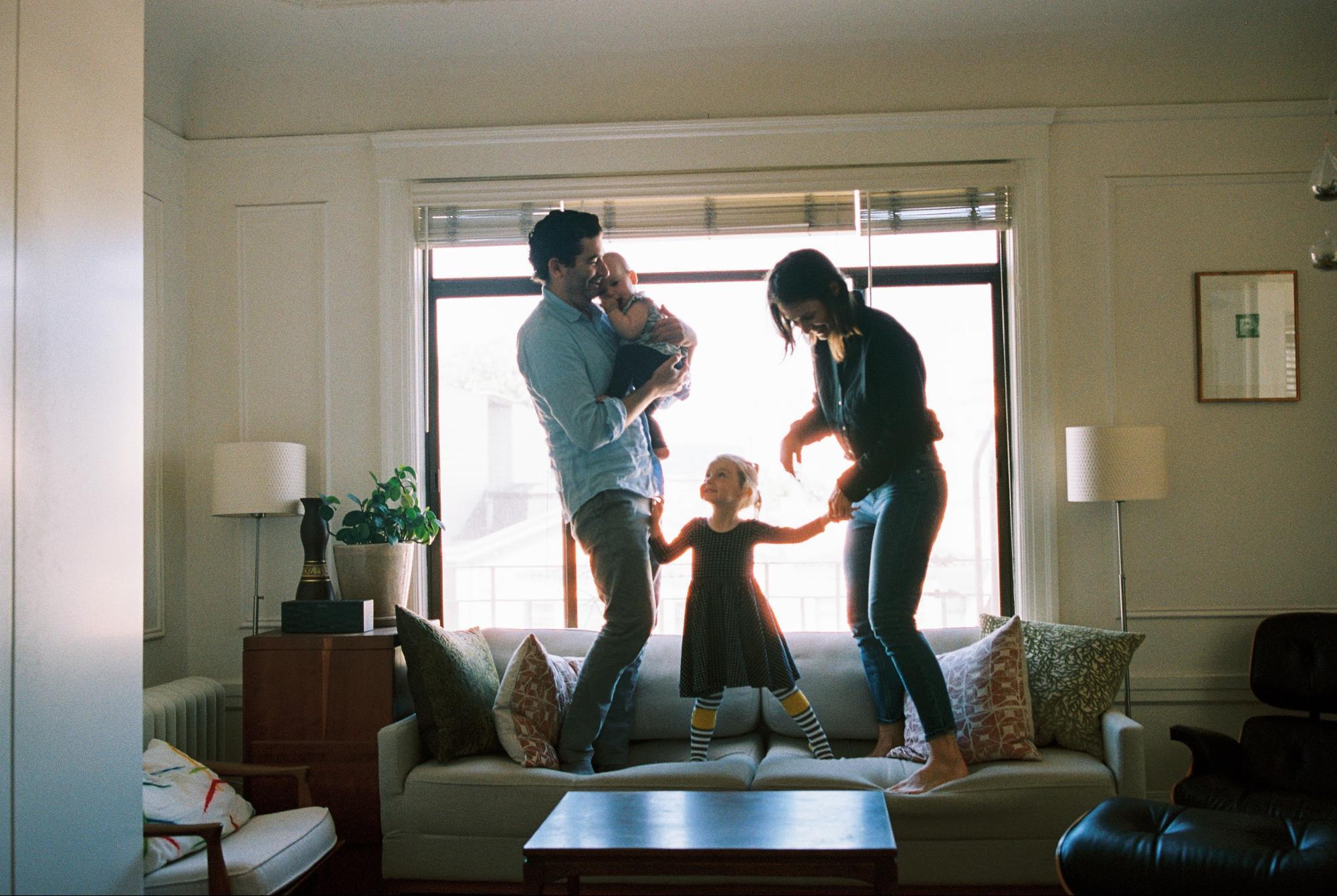 How four people live (happily) in 400 square feet
