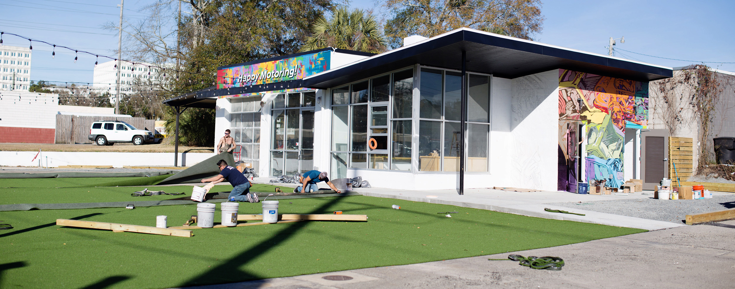 How We Turned an Old Gas Station into a Community Hot Spot