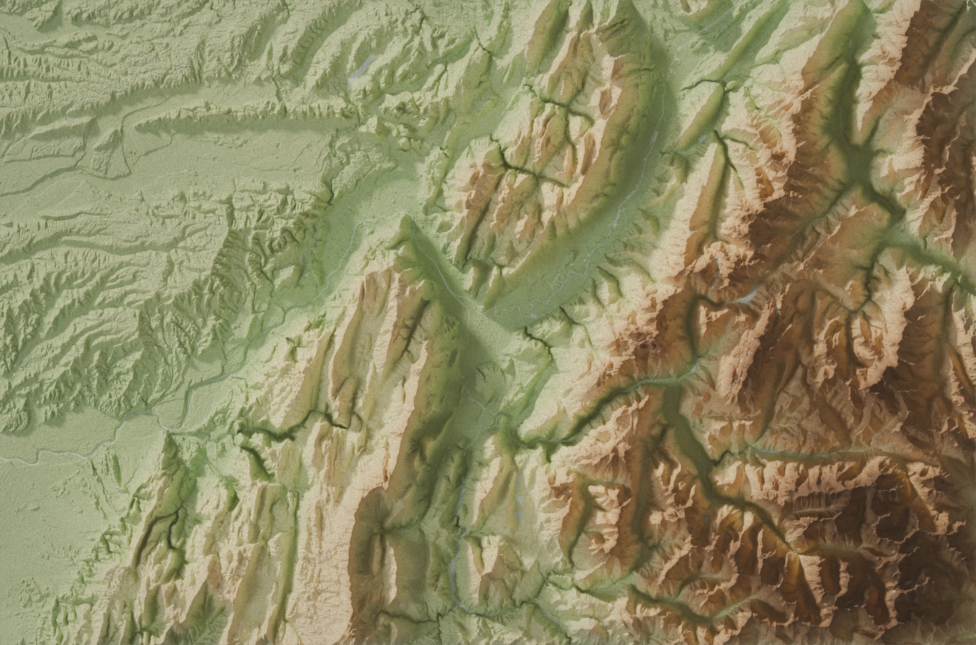 Le rendu Relief : la Terre en 3D, en huit styles