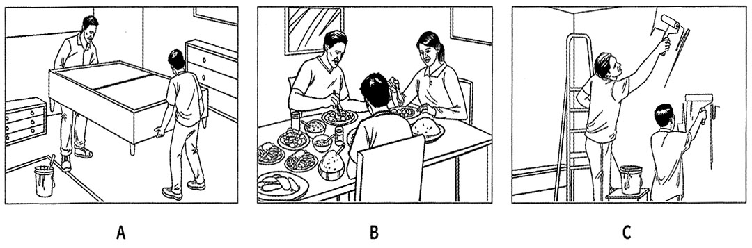 Hình lựa chọn cho bài nghe