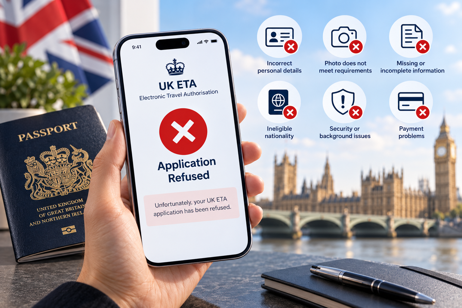 Common Reasons UK ETA Applications Get Rejected