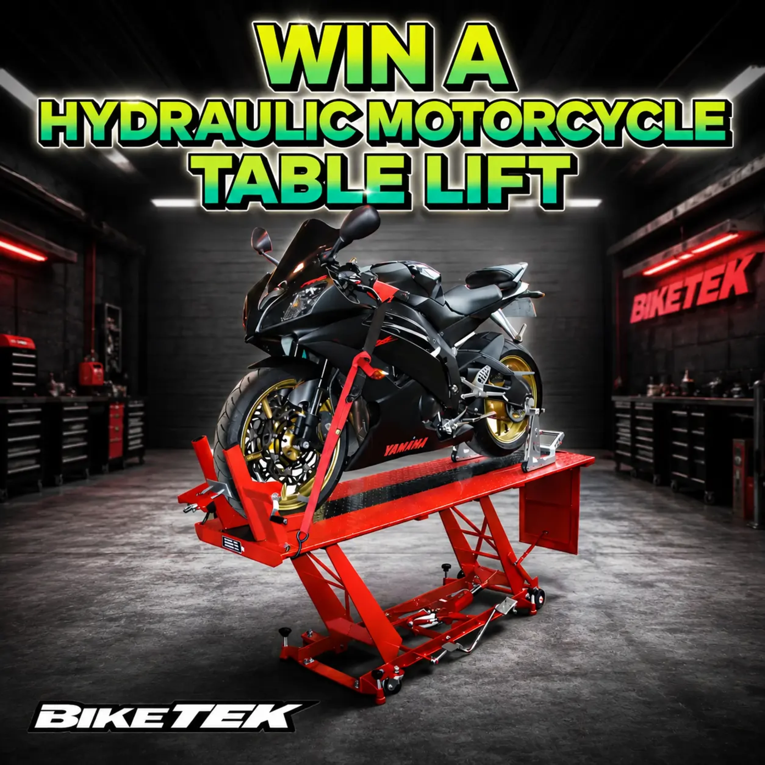 Biketek Hydraulic Motorclycle Table Lift
