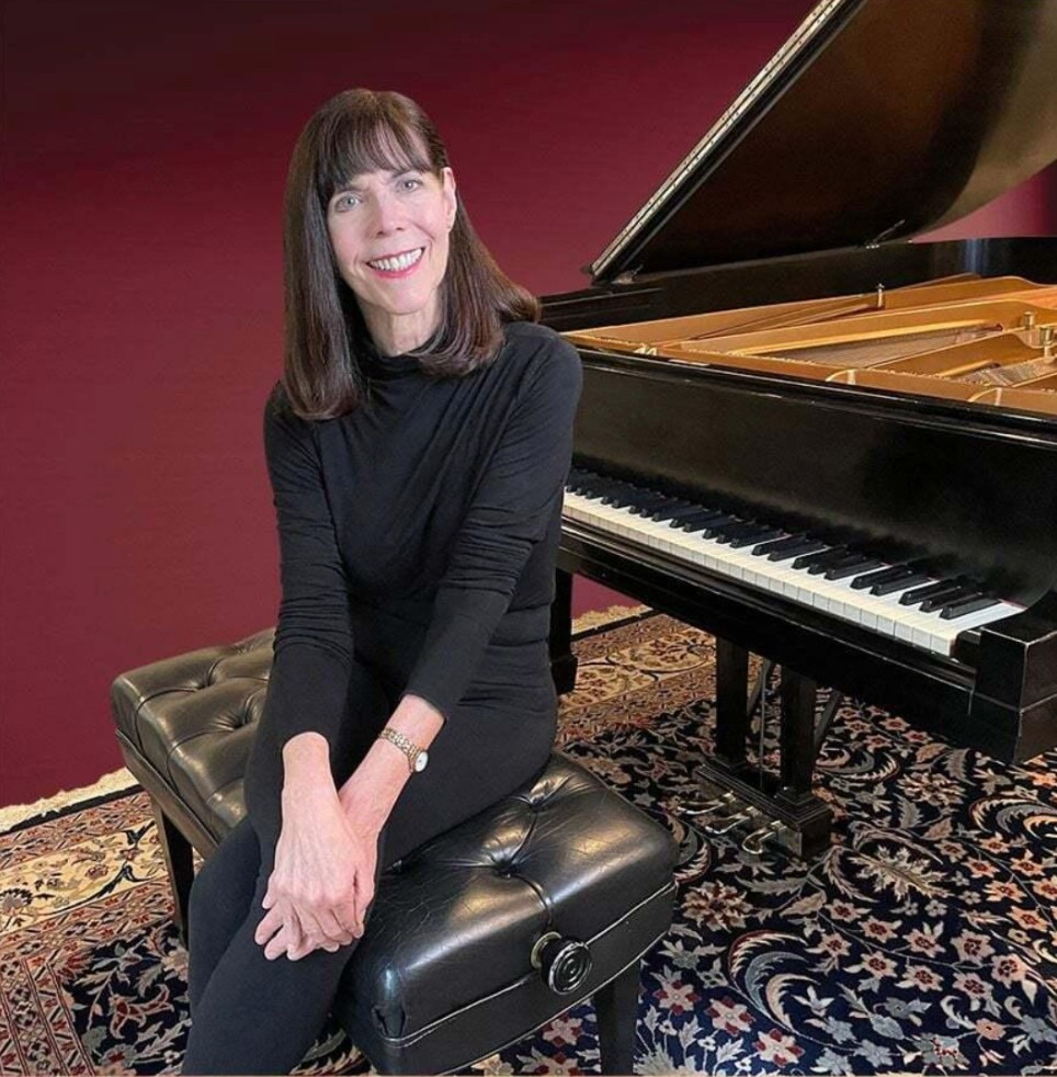 Catherine Rollin at the piano